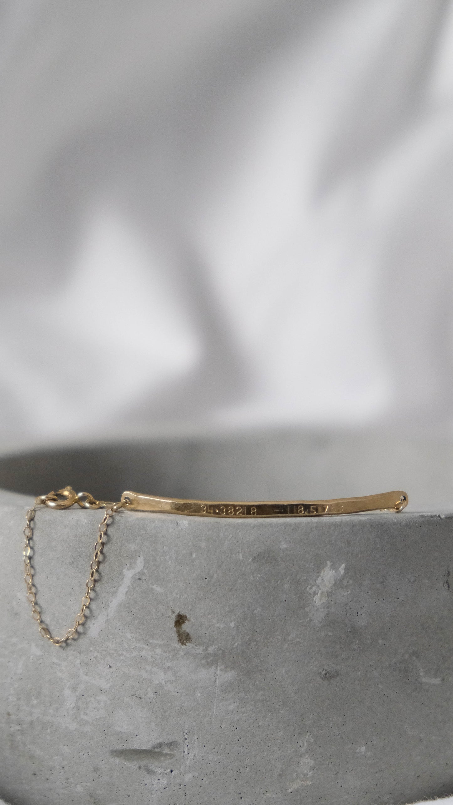 Personalized bar bracelet