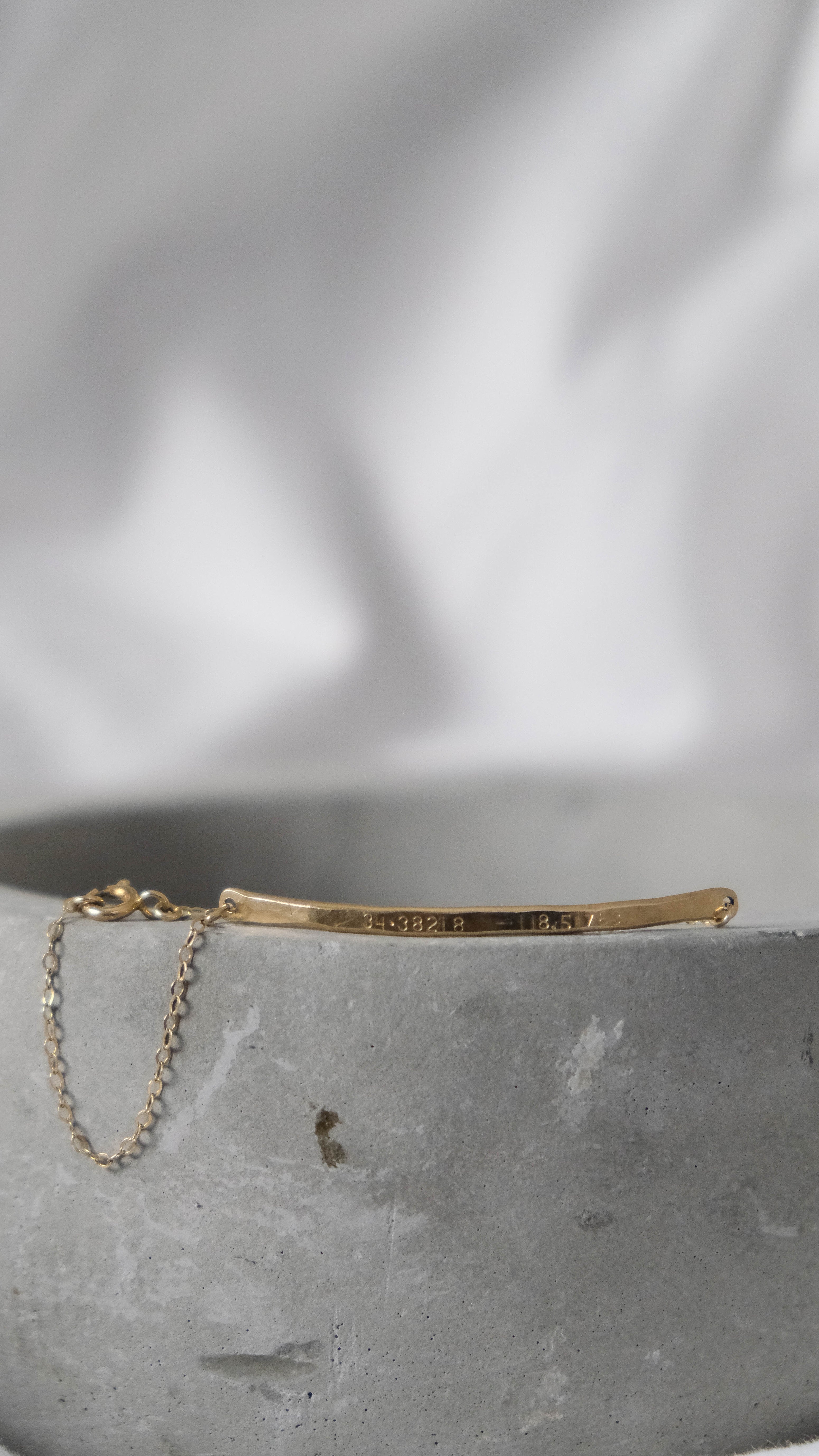 Personalized bar bracelet