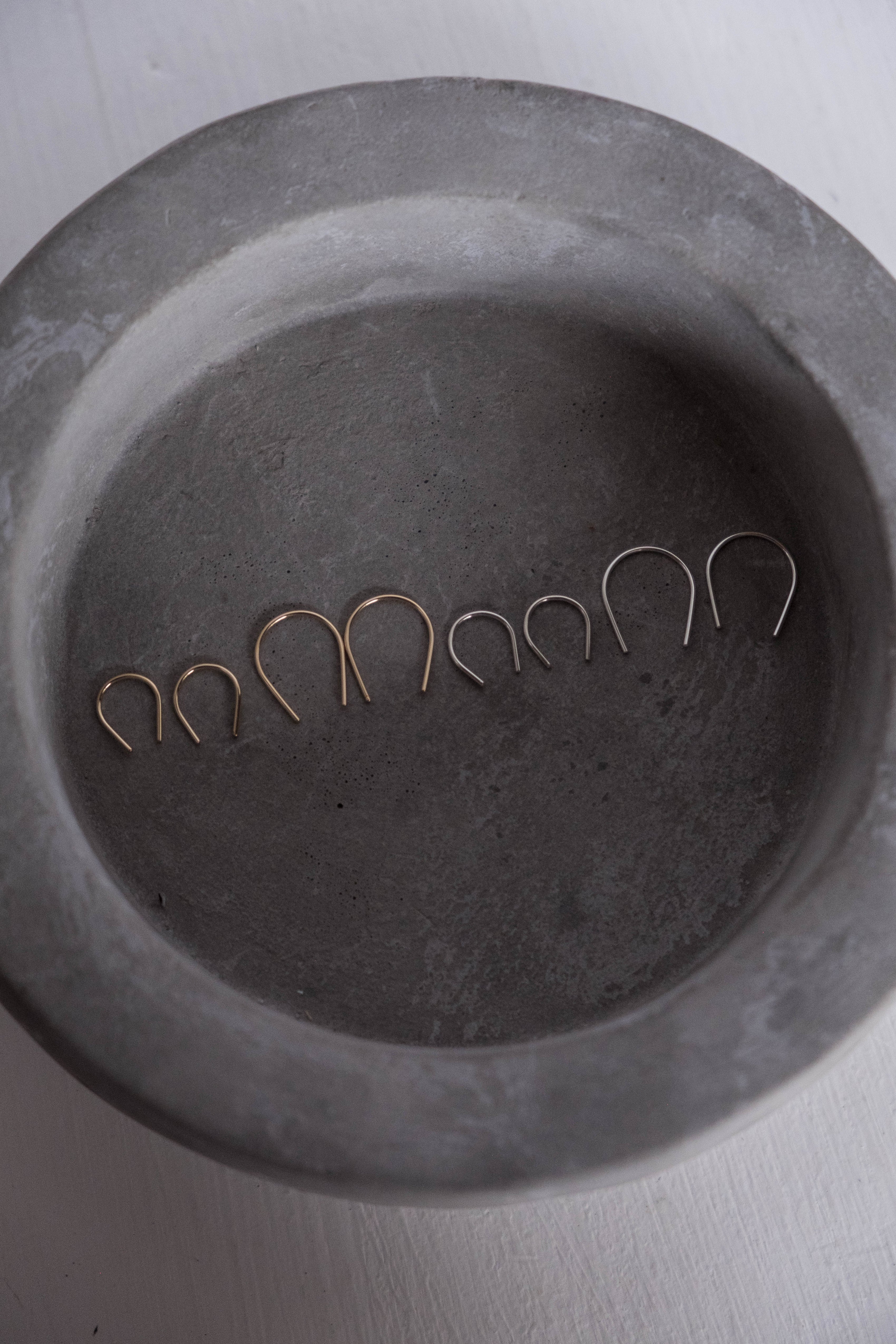 Micro and mini u earrings