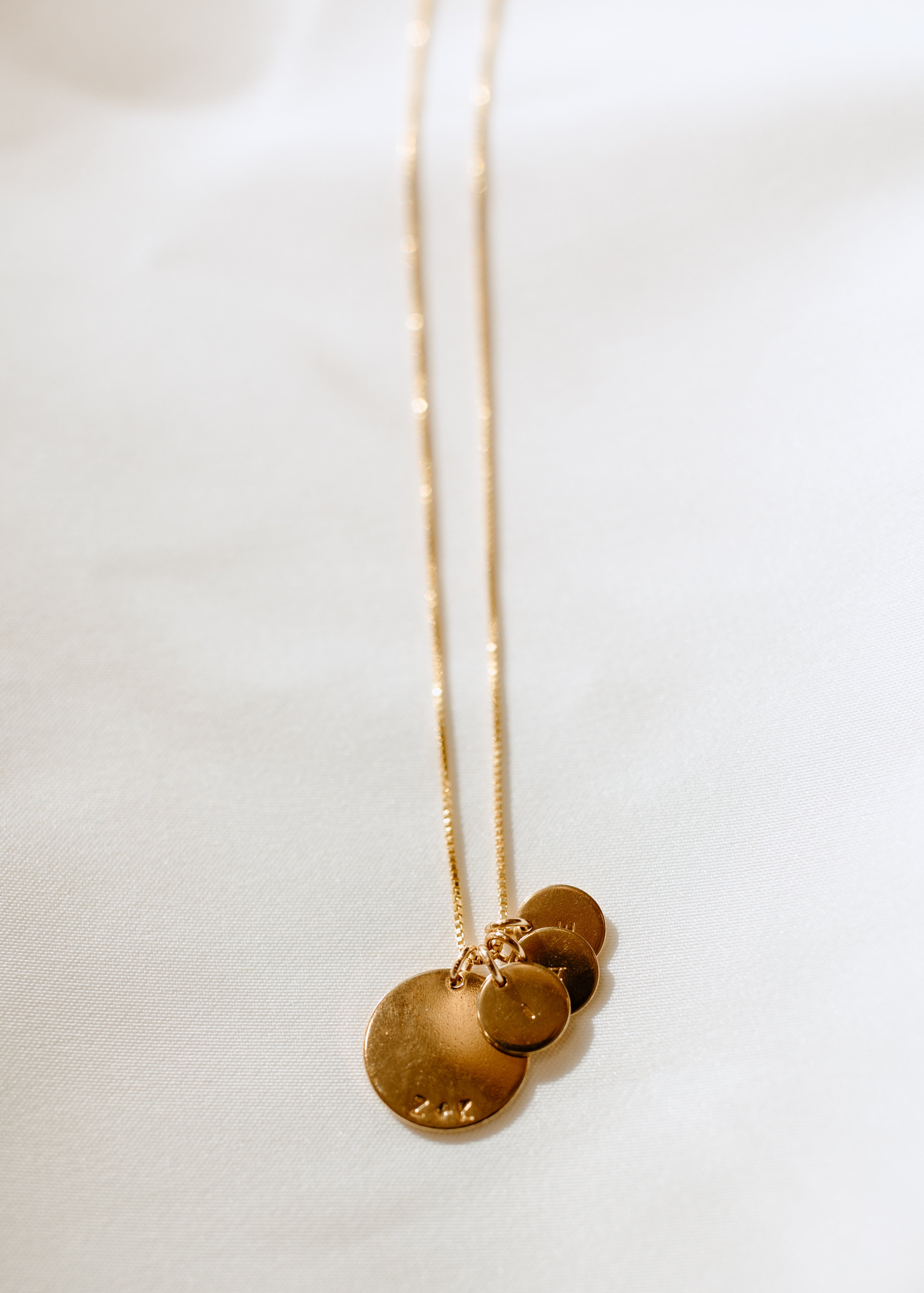 Stacking Coin Personalized Necklace