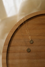 Birthflower Coin Necklace