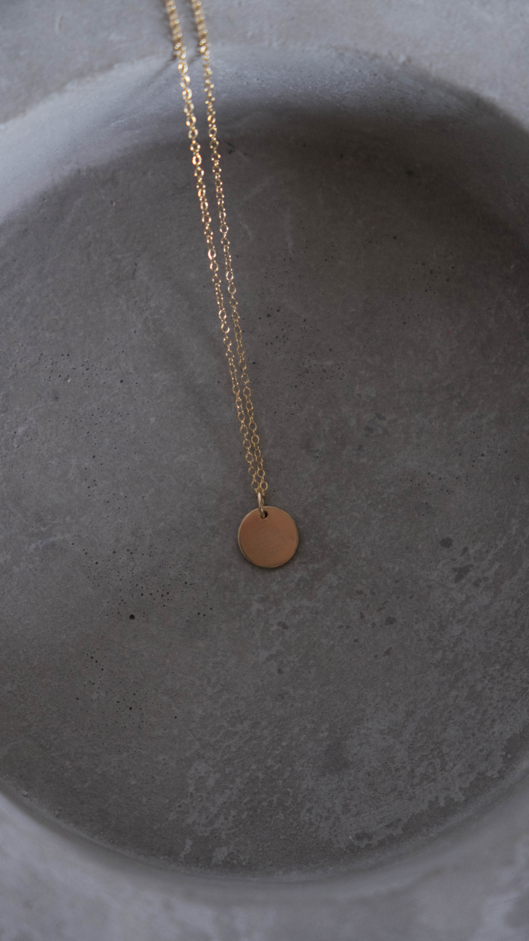 Dainty Micro Coin Necklace