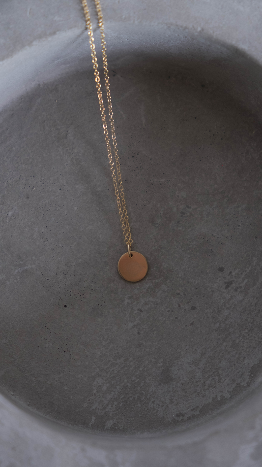 Dainty Micro Coin Necklace