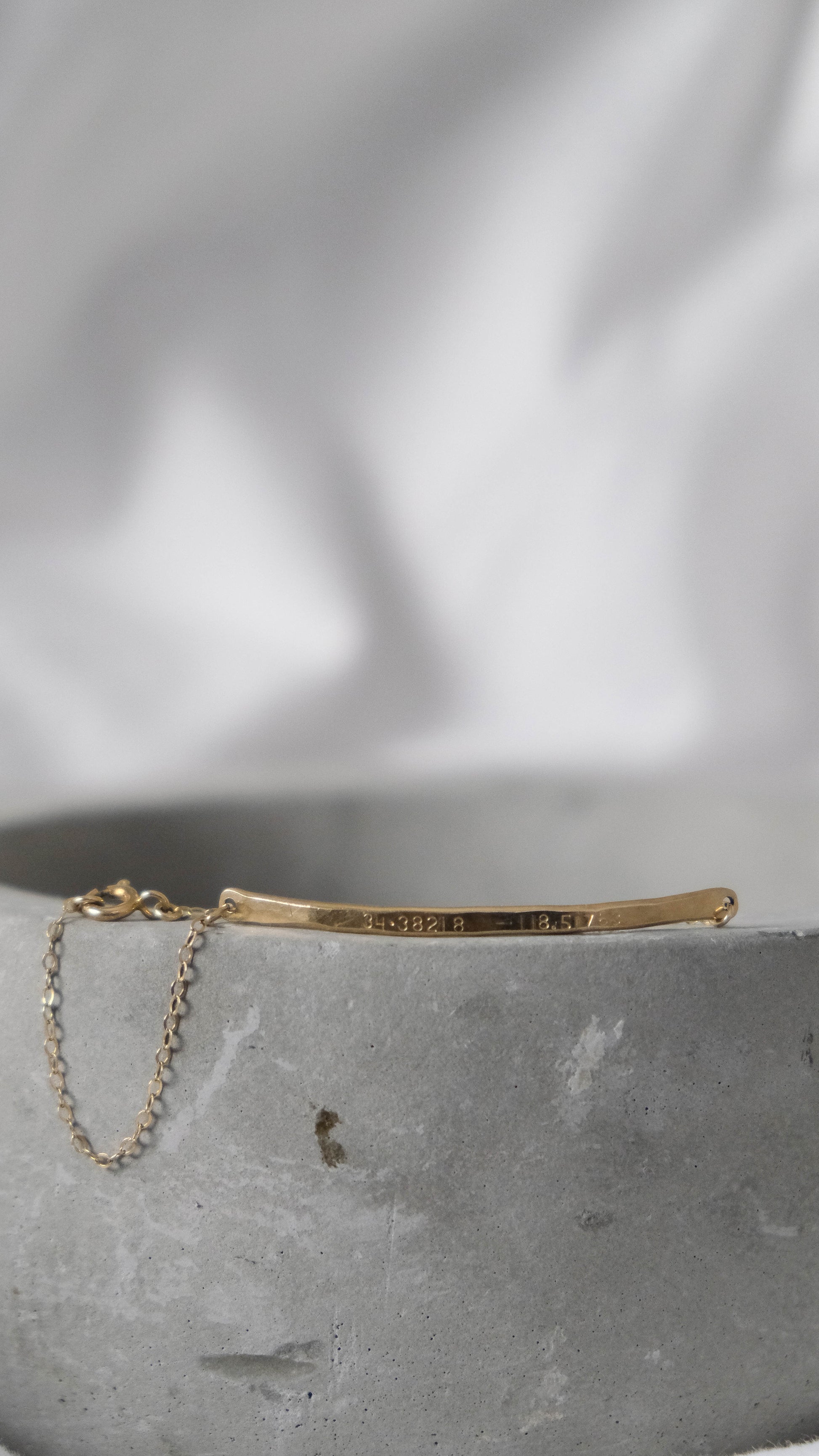 Personalized bar bracelet