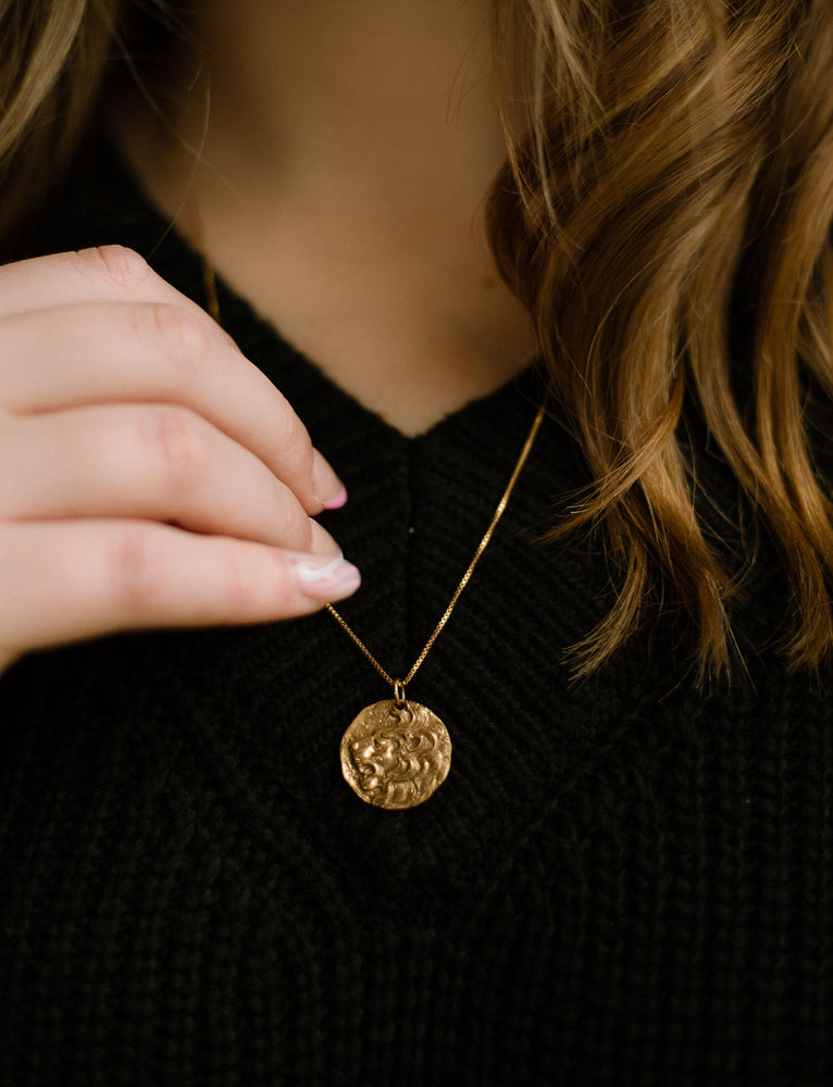 
            
                Load image into Gallery viewer, Lion Coin Necklace
            
        