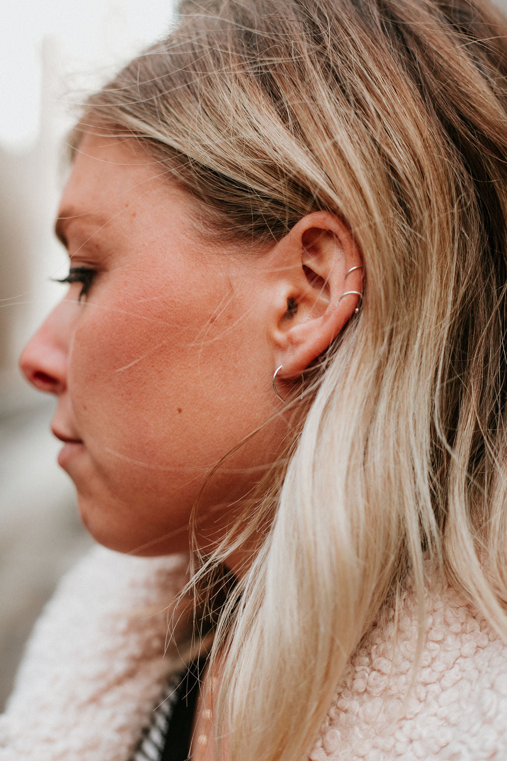 Micro and mini u earrings 