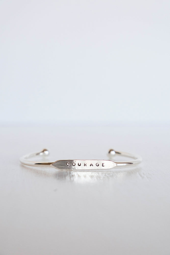 silver personalized cuff bracelet 