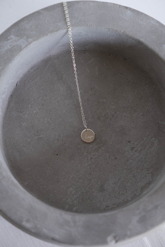 Minimal hope coin necklace